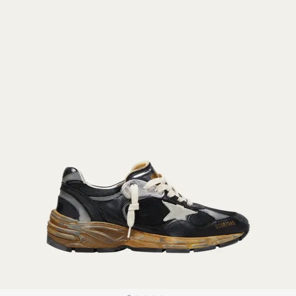 Golden Goose "Dad" running sneakers in worn calf
suede/leather Chunky flat heel - Picture 1 of 3